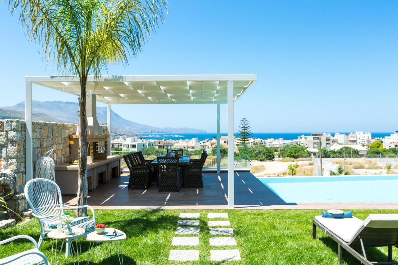 Villa Anemeli - Luxury Pool Villa With Gorgeous Seaview Кісамос Екстер'єр фото