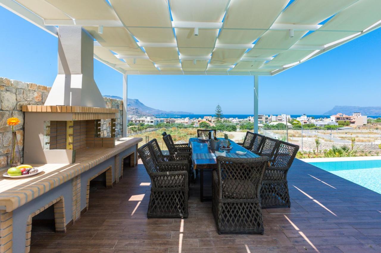 Villa Anemeli - Luxury Pool Villa With Gorgeous Seaview Кісамос Екстер'єр фото